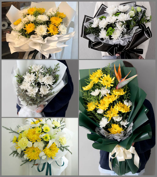 山东莱芜莱城区茶业口镇上王庄村白事花束代送